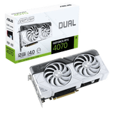 Asus Dual GeForce® RTX 4070 12G GDDR6X White Edition 90YV0IZ5-M0NA00 - ESP-Tech