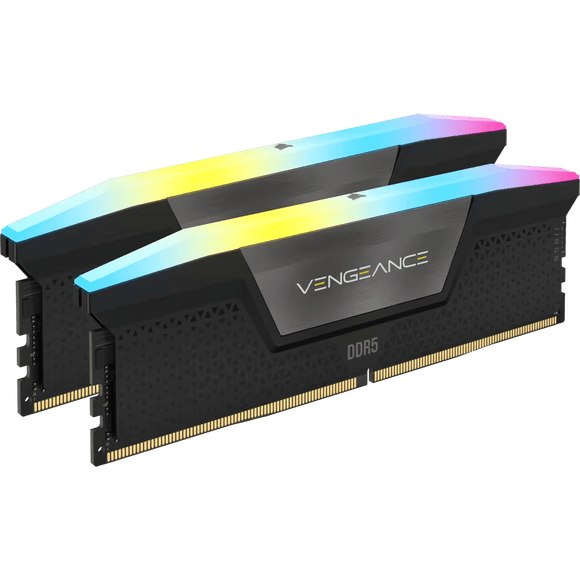 Corsair Vengeance RGB DDR5 - 64 Go (2 x 32 Go) - 5600 MT/s C36 - Intel XMP 3.0 - Noir CMH64GX5M2B5600C36 - ESP-Tech