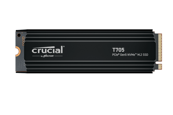 Crucial® T705 - 4 To PCIe Gen5 NVMe M.2 SSD avec dissipateur thermique CT4000T705SSD5 - ESP-Tech