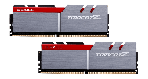 G.Skill Trident Z DDR4 - Kit 32 Go (2 x 16 Go) - 3200 MHz - C16 - Silver/Red F4-3200C16D-32GTZ - ESP-Tech