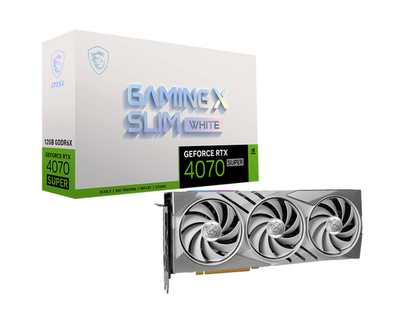 MSI GeForce® RTX 4070 Super Gaming X Slim 12G White