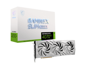 MSI GeForce® RTX 4070 Ti Gaming X Slim 12G White 912-V513-288 - ESP-Tech