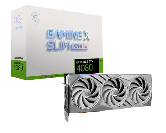 MSI GeForce® RTX 4080 Gaming X Slim 16G White 912-V511-201 - ESP-Tech