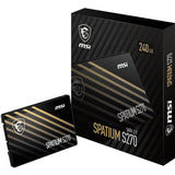 MSI Spatium S270 - 240 Go - 2.5" SATA SSD