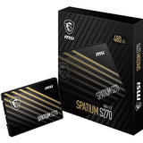 MSI Spatium S270 - 480 Go - 2.5" SATA SSD