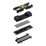 PNY CS3150 - 2 To M.2 NVMe SSD avec dissipateur thermique RGB