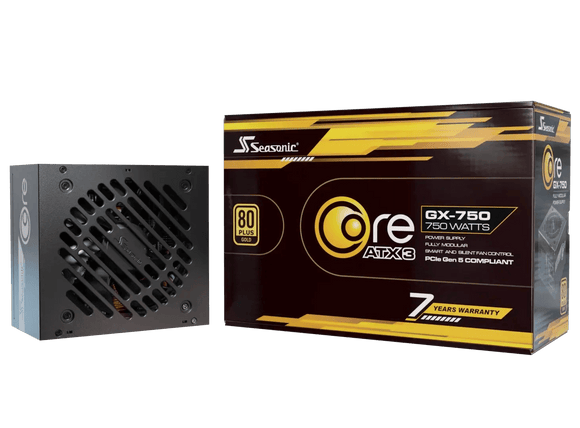 Seasonic Core GX-750 ATX 3.1 - 750w - 80 Plus Gold SRP-CGX751-A5A32SF - ESP-Tech