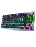 Spirit of Gamer Xpert-K1300 TKL RGB Sans Fil Red Low Profile - Argenté FR - CLA-XK1300RF - ESP-Tech