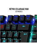 Spirit of Gamer Xpert-K400 RGB Blue Clicky - Noir FR - CLA-XK400 - ESP-Tech