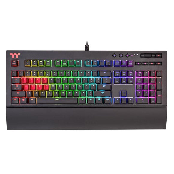 ThermalTake Premium X1 RGB Cherry MX Silver - Noir FR - KB-TPX-SSBRFR-01 - ESP-Tech