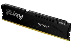 Kingston Fury™ Beast DDR5 - 32 Go (1 x 32 Go) - 6400 MT/s C32 - Intel XMP 3.0 - Noir KF564C32BB-32 - ESP-Tech