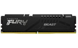 Kingston Fury™ Beast DDR5 - 32 Go (1 x 32 Go) - 6400 MT/s C32 - Intel XMP 3.0 - Noir KF564C32BB-32 - ESP-Tech