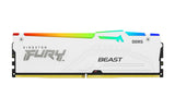Kingston Fury™ Beast RGB DDR5 - 32 Go (2 x 16 Go) - 6000 MT/s C36 - AMD EXPO - Blanc KF560C36BWEAK2-32 - ESP-Tech