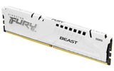 Kingston Fury™ Beast DDR5 - 32 Go (2 x 16 Go) - 5200 MT/s C40 - Intel XMP 3.0 - Blanc KF552C40BWK2-32 - ESP-Tech