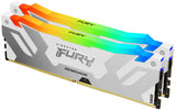 Kingston Fury™ Renegade RGB DDR5 - 64 Go (2 x 32 Go) - 6000 MT/s C32 - Intel XMP 3.0 - Blanc KF560C32RWAK2-64 - ESP-Tech