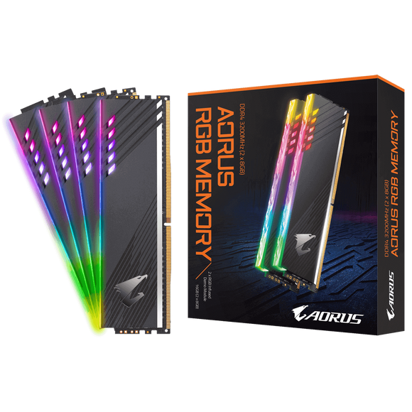Gigabyte AORUS RGB 16 Go (2 x 8 Go) DDR4 3600 MHz C18 + 2 Barettes Demo - ESP-Tech