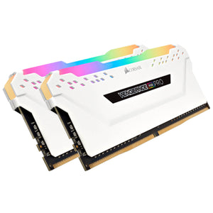 CORSAIR VENGEANCE® RGB PRO 16 Go (2 x 8 Go) DDR4 3200 MHz C16 — blanc - ESP-Tech