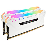 CORSAIR VENGEANCE® RGB PRO 16 Go (2 x 8 Go) DDR4 2666 MHz C16 — blanc - ESP-Tech