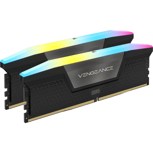 Corsair Vengeance RGB DDR5 - 32 Go (2 x 16 Go) - 5600 MT/s C40 - Intel XMP 3.0 - Noir (K) - ESP-Tech