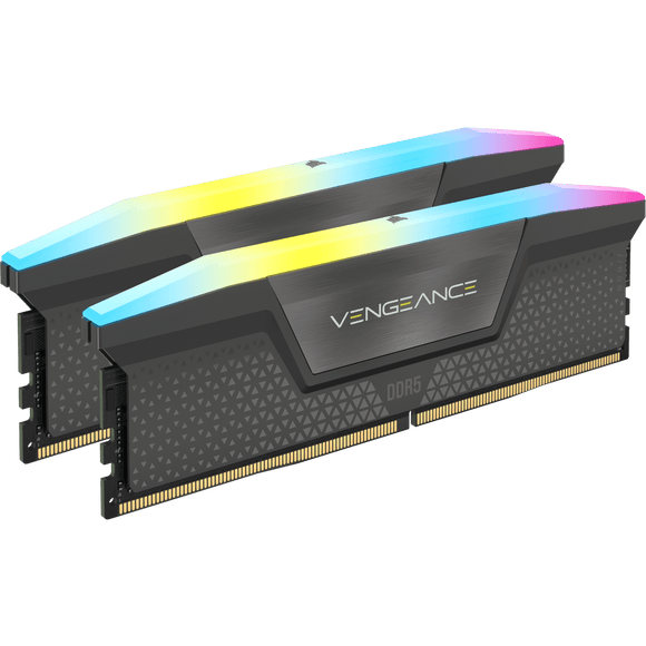Corsair Vengeance RGB DDR5 - 32 Go (2 x 16 Go) - 5200 MT/s C40 - AMD EXPO - Gris - ESP-Tech