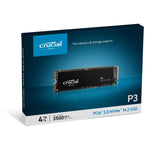 Crucial® P3 4TB PCIe® 3.0 NVMe™ M.2 2280 SSD - ESP-Tech
