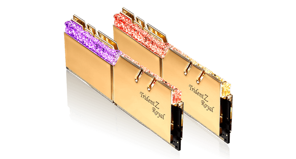 G.Skill Trident Z Royal Gold RGB DDR4 - 32 Go (2 x 16 Go) - 3600 MHz - C19 - ESP-Tech
