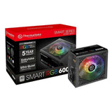 ThermalTake Smart RGB 600w - 80 Plus White - ESP-Tech