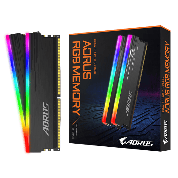 Gigabyte AORUS RGB 16 Go (2 x 8 Go) DDR4 3333 MHz C18 - ESP-Tech