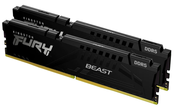 Kingston Fury™ Beast DDR5 - 16 Go (2 x 8 Go) - 5200 MT/s C40 - Intel XMP 3.0 - Noir KF552C40BBK2-16 - ESP-Tech
