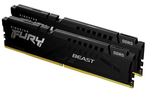 Kingston Fury™ Beast DDR5 - 32 Go (2 x 16 Go) - 5600 MT/s C40 - Intel XMP 3.0 - Noir - ESP-Tech