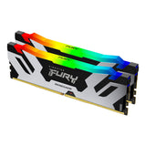 Kingston Fury™ Renegade RGB DDR5 - 32 Go (2 x 16 Go) - 6800 MT/s C36 - Intel XMP 3.0 - Noir/Argent - ESP-Tech