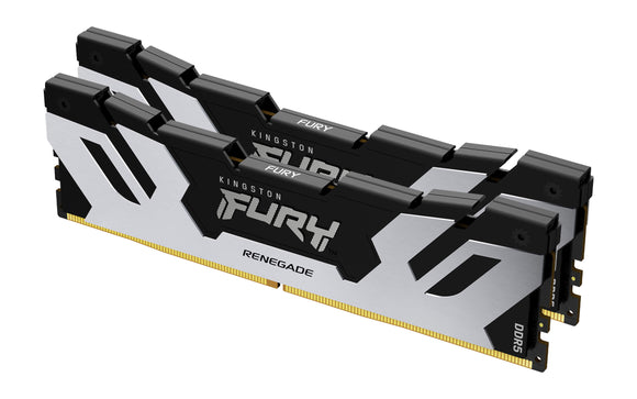 Kingston Fury™ Renegade DDR5 - 32 Go (2 x 16 Go) - 6000 MT/s C32 - Intel XMP 3.0 - Argent - ESP-Tech
