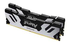 Kingston Fury™ Renegade DDR5 - 32 Go (2 x 16 Go) - 6400 MT/s C32 - Intel XMP 3.0 - Argent - ESP-Tech